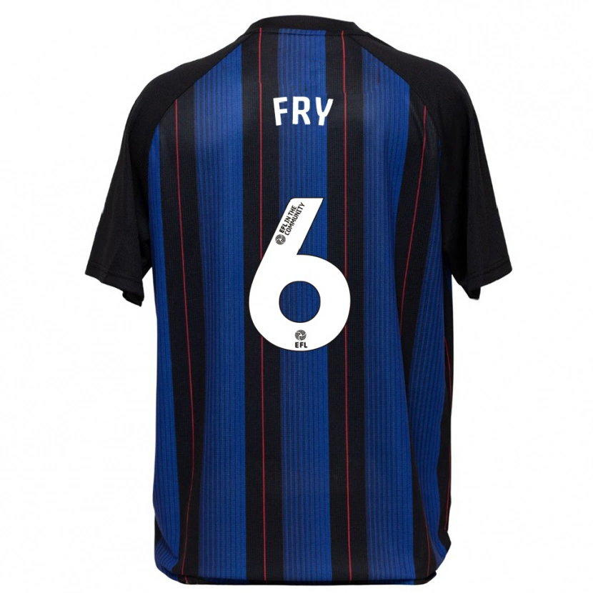 Danxen Kid Dael Fry #6 Blue Black Away Jersey 2025/26 T-Shirt