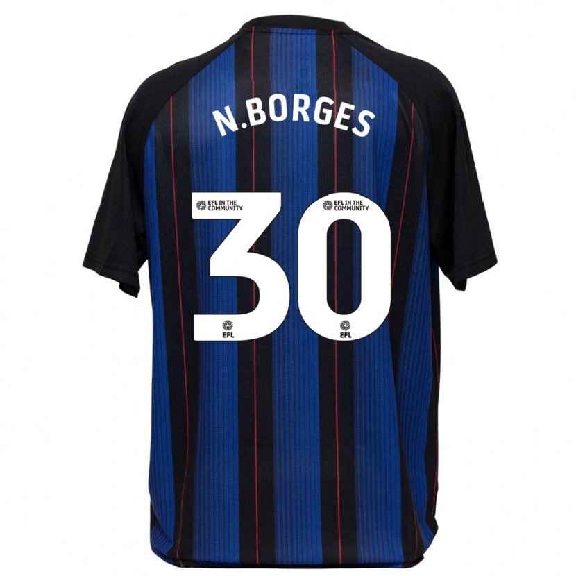 Danxen Kid Neto Borges #30 Blue Black Away Jersey 2025/26 T-Shirt