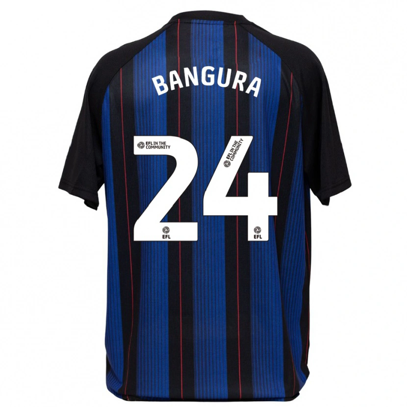 Danxen Kid Alex Bangura #24 Blue Black Away Jersey 2025/26 T-Shirt