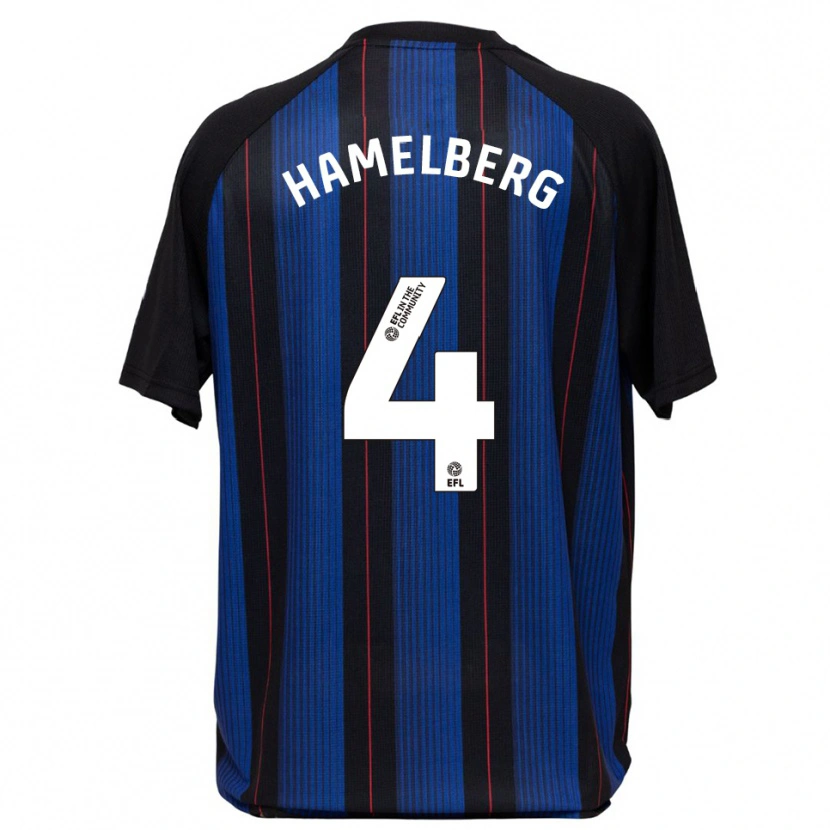 Danxen Kid Eric Hamelberg #4 Blue Black Away Jersey 2025/26 T-Shirt
