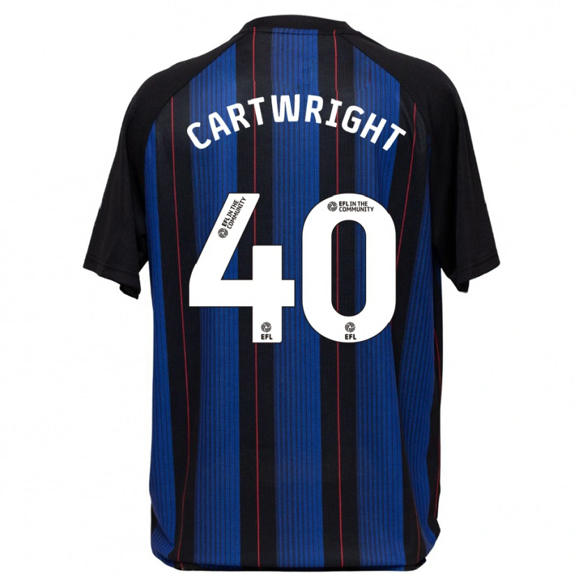 Danxen Kid Finlay Cartwright #40 Blue Black Away Jersey 2025/26 T-Shirt