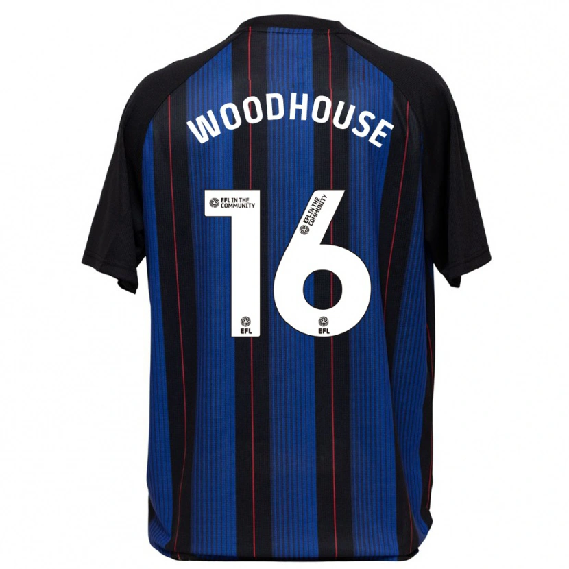 Danxen Kid Mccartney Woodhouse #16 Blue Black Away Jersey 2025/26 T-Shirt