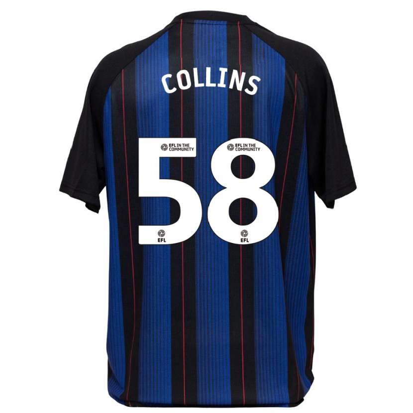 Danxen Kid Sam Collins #58 Blue Black Away Jersey 2025/26 T-Shirt