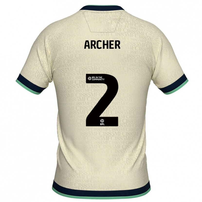 Danxen Kid Da'rell Archer #2 Champagne Navy Away Jersey 2025/26 T-Shirt