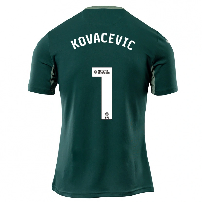 Danxen Kid Vladan Kovačević #1 Green White Purple Away Jersey 2025/26 T-Shirt