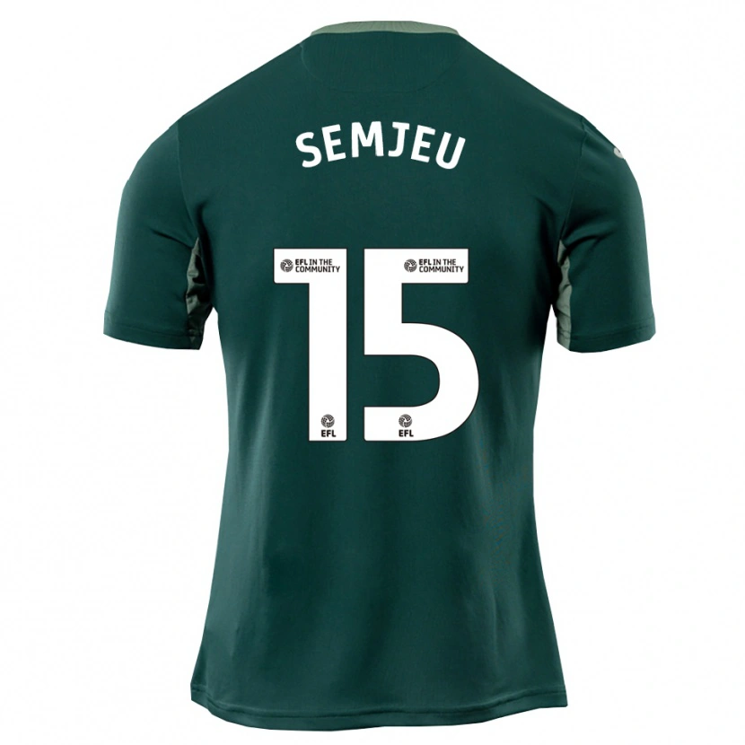 Danxen Kid Dylan Semjeu #15 Green White Purple Away Jersey 2025/26 T-Shirt