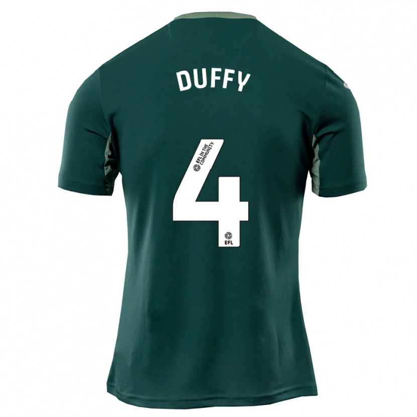 Danxen Kid Shane Duffy #4 Green White Purple Away Jersey 2025/26 T-Shirt