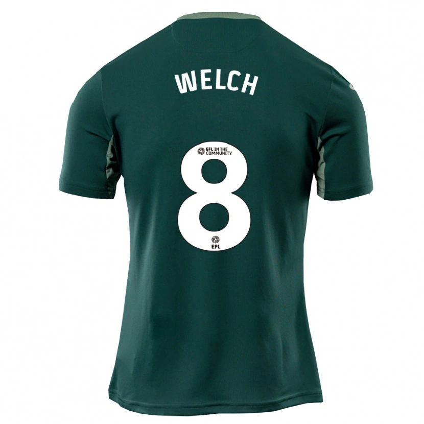 Danxen Kid Finley Welch #8 Green White Purple Away Jersey 2025/26 T-Shirt
