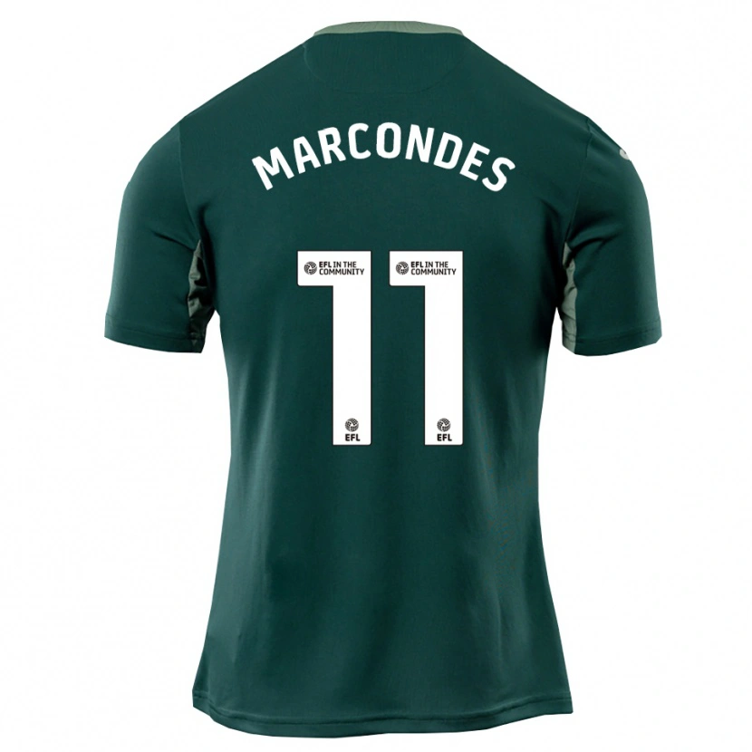 Danxen Kid Emiliano Marcondes #11 Green White Purple Away Jersey 2025/26 T-Shirt