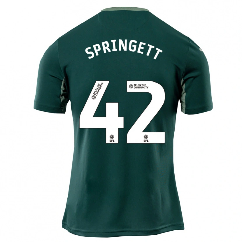 Danxen Kid Tony Springett #42 Green White Purple Away Jersey 2025/26 T-Shirt