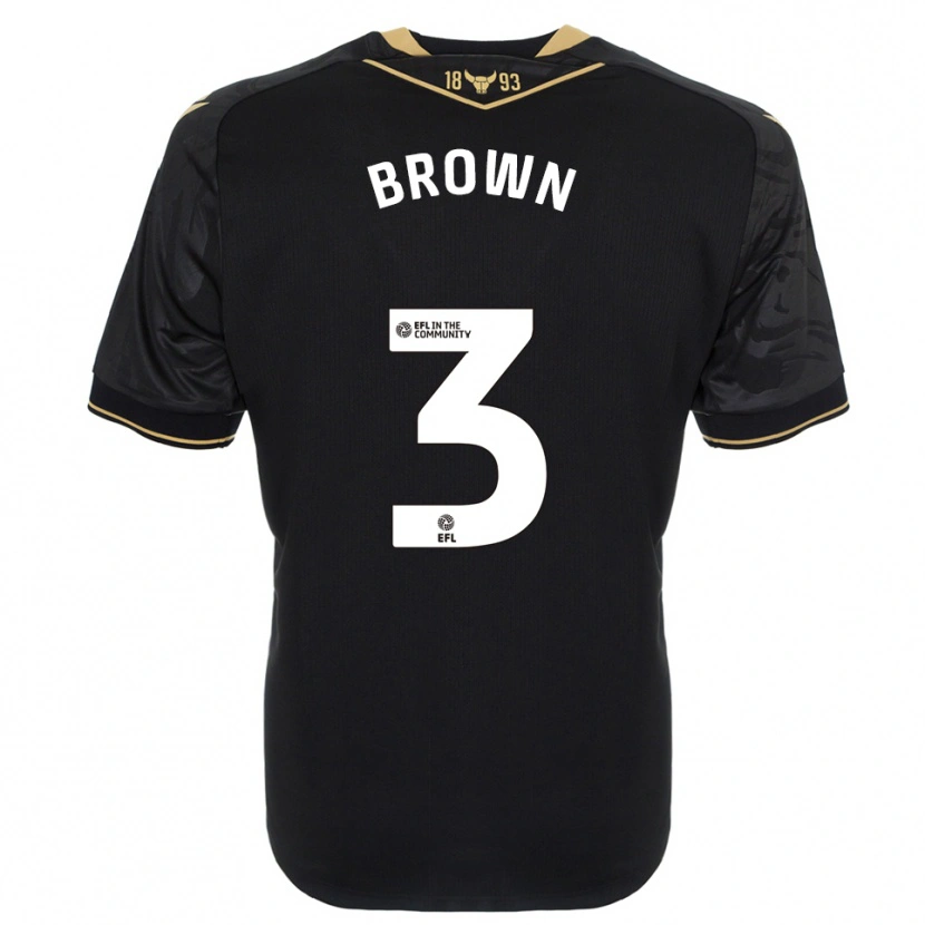 Danxen Kid Ciaron Brown #3 Black Gold Away Jersey 2025/26 T-Shirt