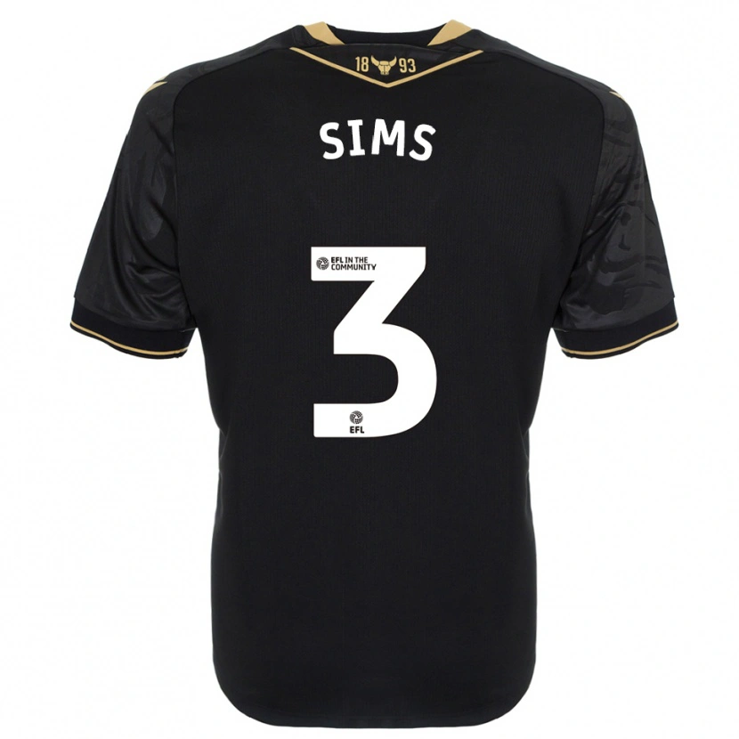 Danxen Kid Gemma Sims #3 Black Gold Away Jersey 2025/26 T-Shirt