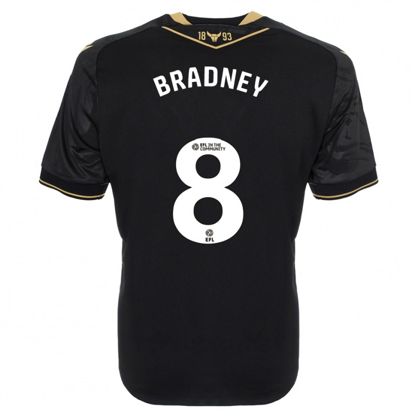 Danxen Kid Harrison Bradney #8 Black Gold Away Jersey 2025/26 T-Shirt