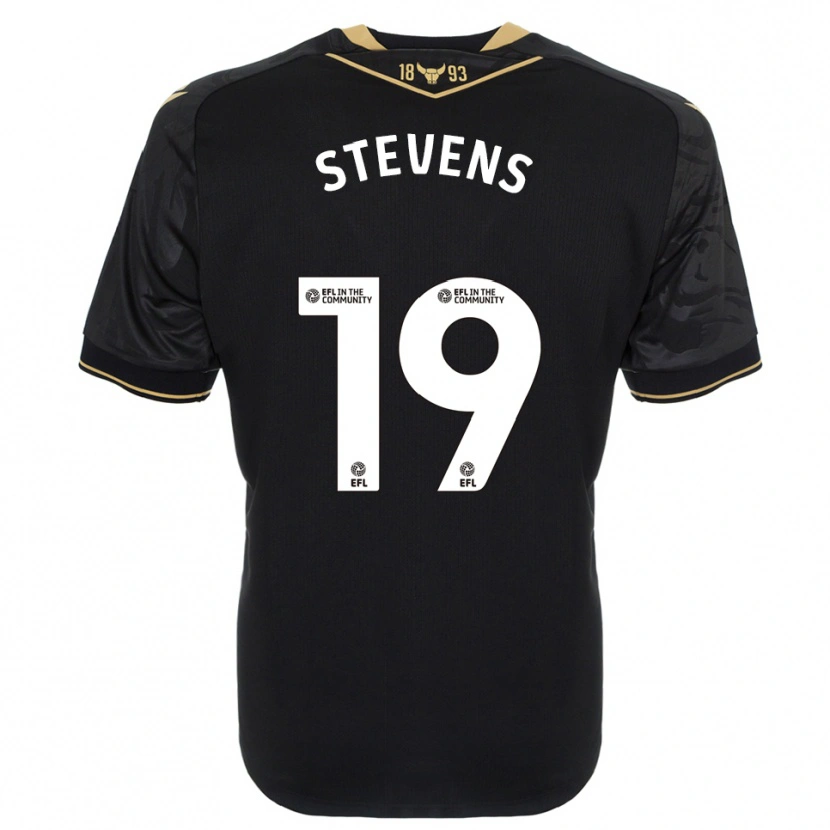 Danxen Kid Lily Stevens #19 Black Gold Away Jersey 2025/26 T-Shirt
