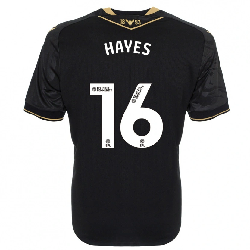 Danxen Kid Georgia Hayes #16 Black Gold Away Jersey 2025/26 T-Shirt
