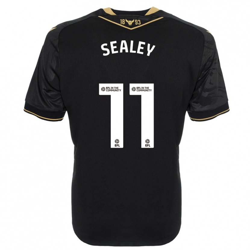 Danxen Kid Ruby Sealey #11 Black Gold Away Jersey 2025/26 T-Shirt