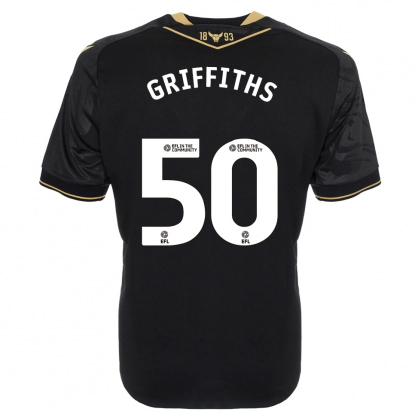 Danxen Kid Louis Griffiths #50 Black Gold Away Jersey 2025/26 T-Shirt