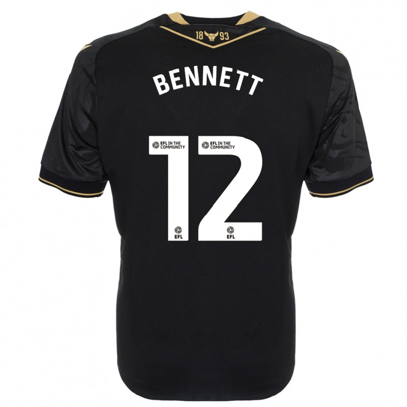 Danxen Kid Joe Bennett #12 Black Gold Away Jersey 2025/26 T-Shirt