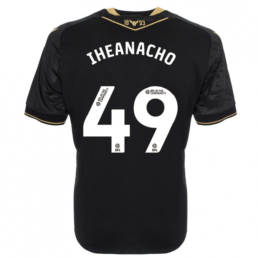 Danxen Kid Josh Iheanacho #49 Black Gold Away Jersey 2025/26 T-Shirt