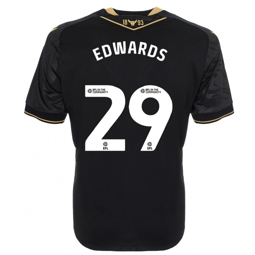 Danxen Kid Kyle Edwards #29 Black Gold Away Jersey 2025/26 T-Shirt