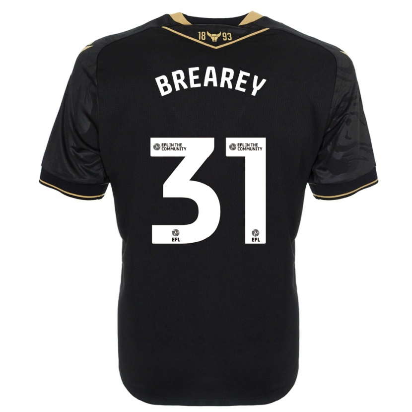 Danxen Kid Eddie Brearey #31 Black Gold Away Jersey 2025/26 T-Shirt