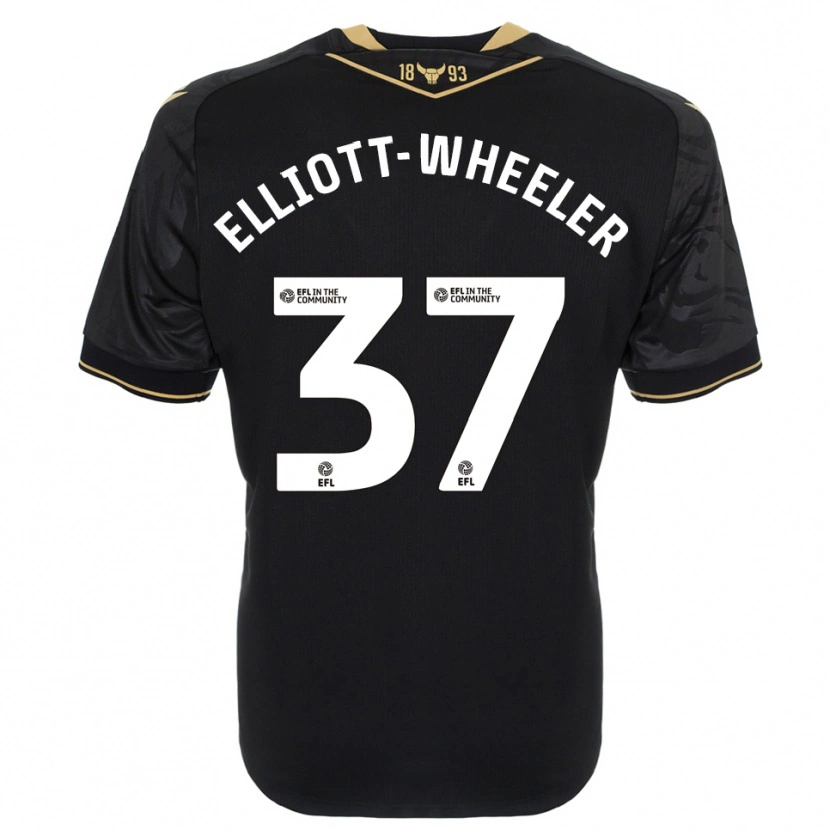 Danxen Kid Aidan Elliott-Wheeler #37 Black Gold Away Jersey 2025/26 T-Shirt