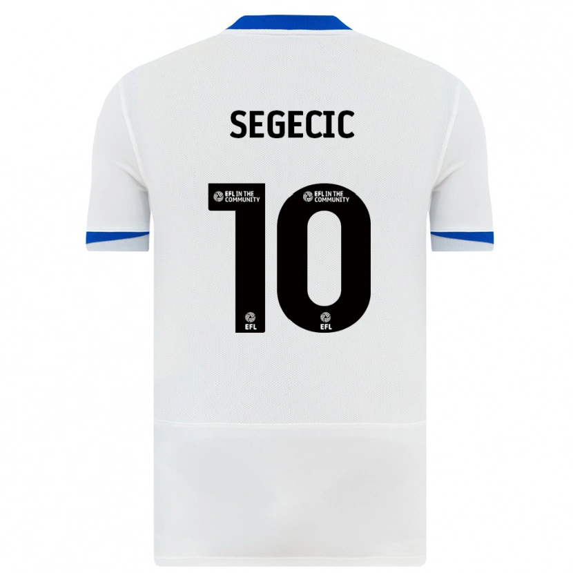 Danxen Kid Adrian Segecic #10 White Black Away Jersey 2025/26 T-Shirt