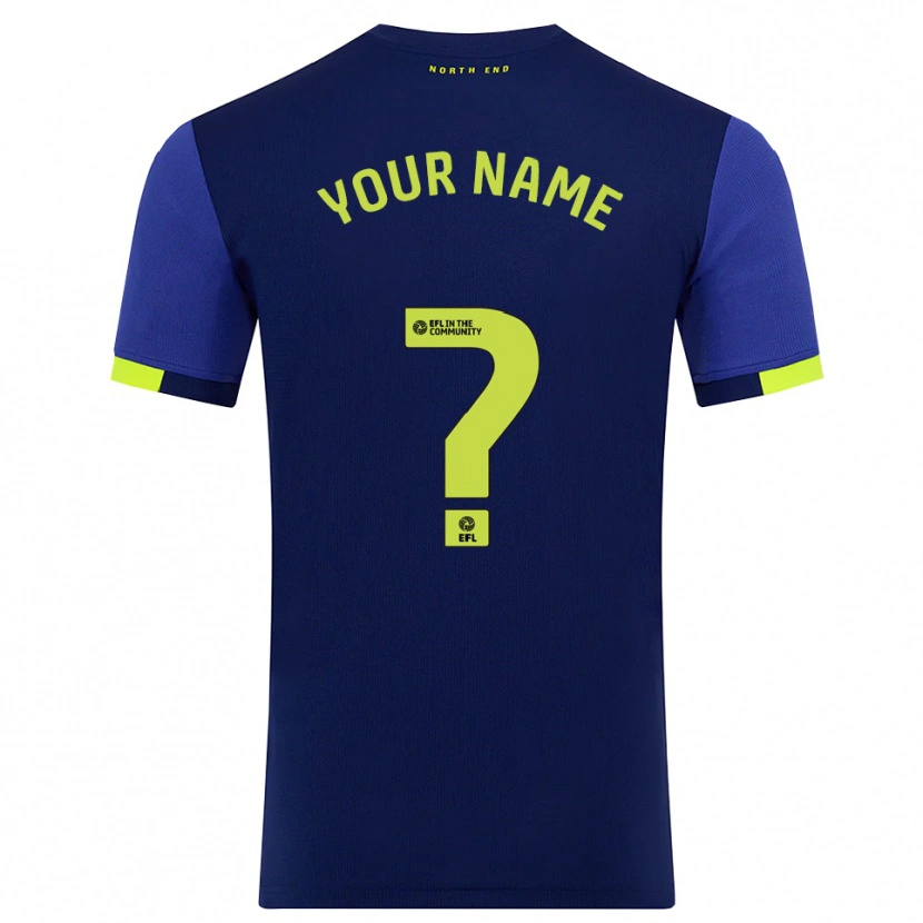Danxen Kid Your Name #0 Navy Yellow Away Jersey 2025/26 T-Shirt