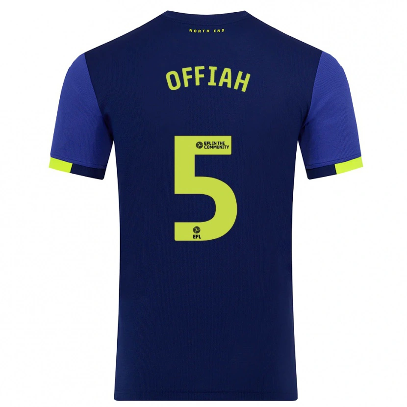 Danxen Kid Odeluga Offiah #5 Navy Yellow Away Jersey 2025/26 T-Shirt