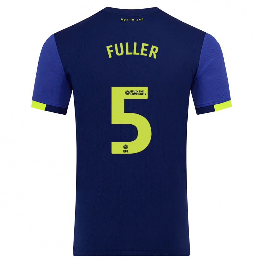 Danxen Kid Olivia Fuller #5 Navy Yellow Away Jersey 2025/26 T-Shirt