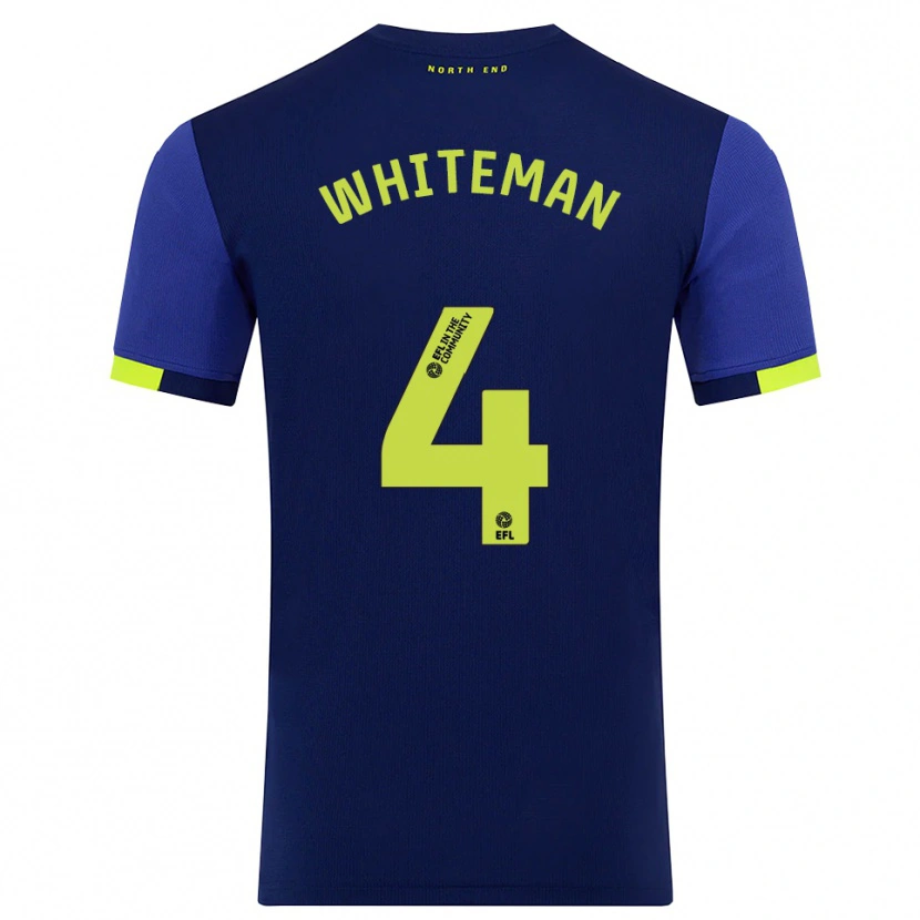 Danxen Kid Ben Whiteman #4 Navy Yellow Away Jersey 2025/26 T-Shirt