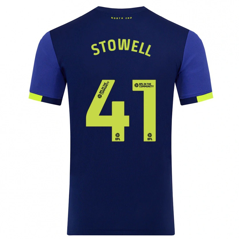 Danxen Kid Li-Bau Stowell #41 Navy Yellow Away Jersey 2025/26 T-Shirt