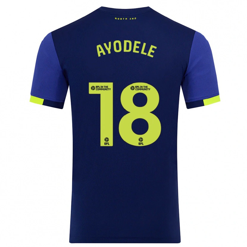 Danxen Kid Michael Ayodele #18 Navy Yellow Away Jersey 2025/26 T-Shirt