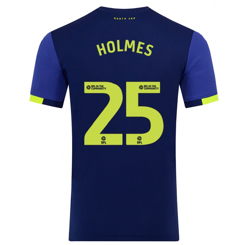 Danxen Kid Duane Holmes #25 Navy Yellow Away Jersey 2025/26 T-Shirt