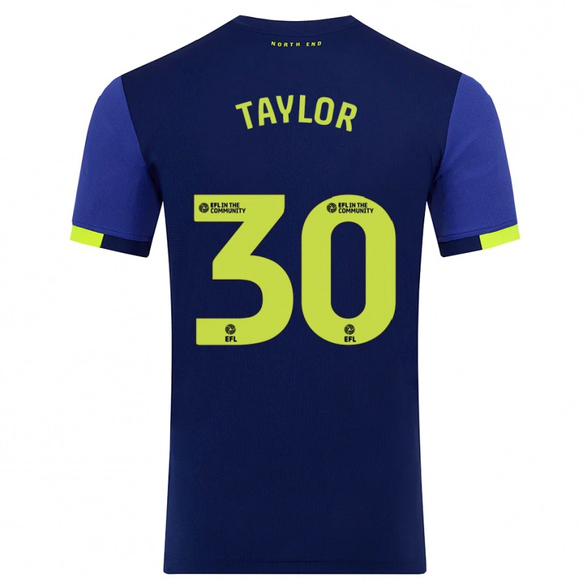 Danxen Kid Kian Taylor #30 Navy Yellow Away Jersey 2025/26 T-Shirt