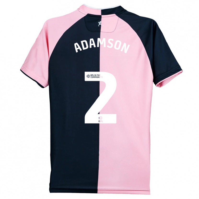 Danxen Kid Kealey Adamson #2 Pink Black Away Jersey 2025/26 T-Shirt