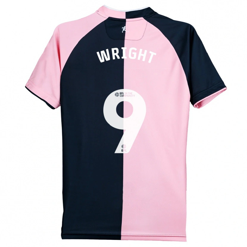 Danxen Kid Lukas Wright #9 Pink Black Away Jersey 2025/26 T-Shirt