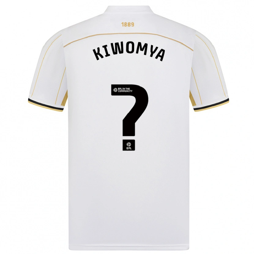 Danxen Kid Noah Kiwomya #0 White Gold Away Jersey 2025/26 T-Shirt