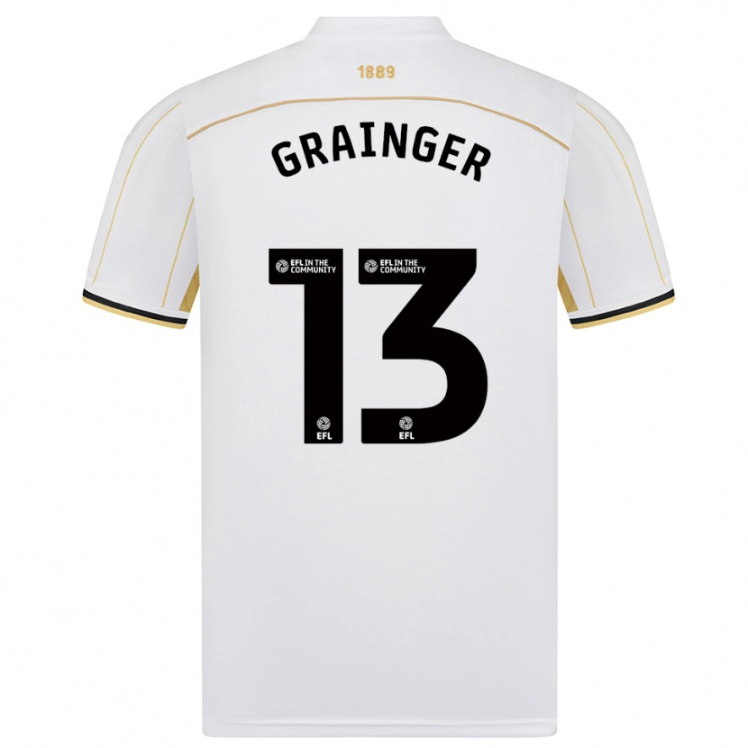 Danxen Kid Benjamin Grainger #13 White Gold Away Jersey 2025/26 T-Shirt