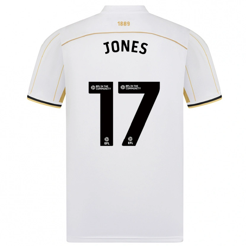 Danxen Kid Frankie Jones #17 White Gold Away Jersey 2025/26 T-Shirt