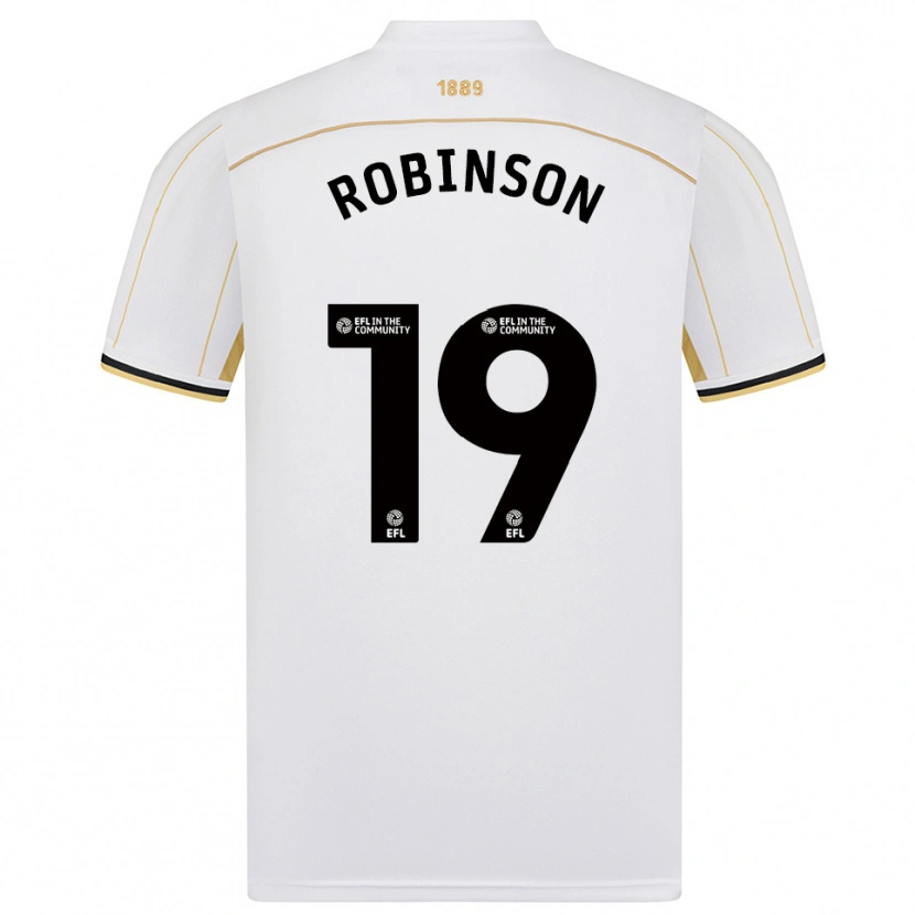 Danxen Kid Jack Robinson #19 White Gold Away Jersey 2025/26 T-Shirt