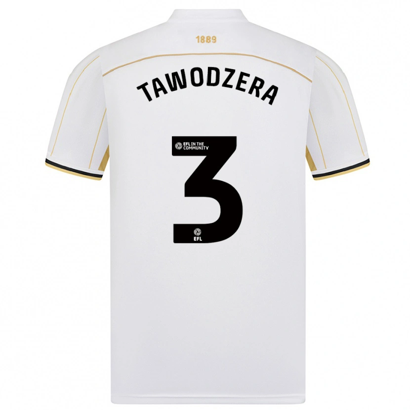 Danxen Kid Dylan Tawodzera #3 White Gold Away Jersey 2025/26 T-Shirt