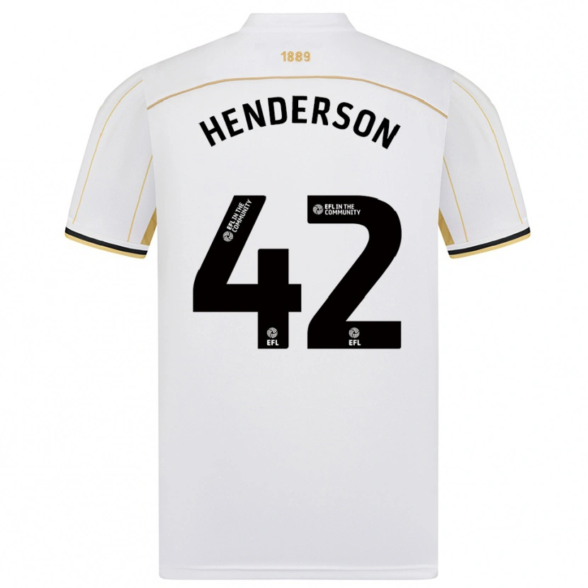 Danxen Kid Peyton Henderson #42 White Gold Away Jersey 2025/26 T-Shirt