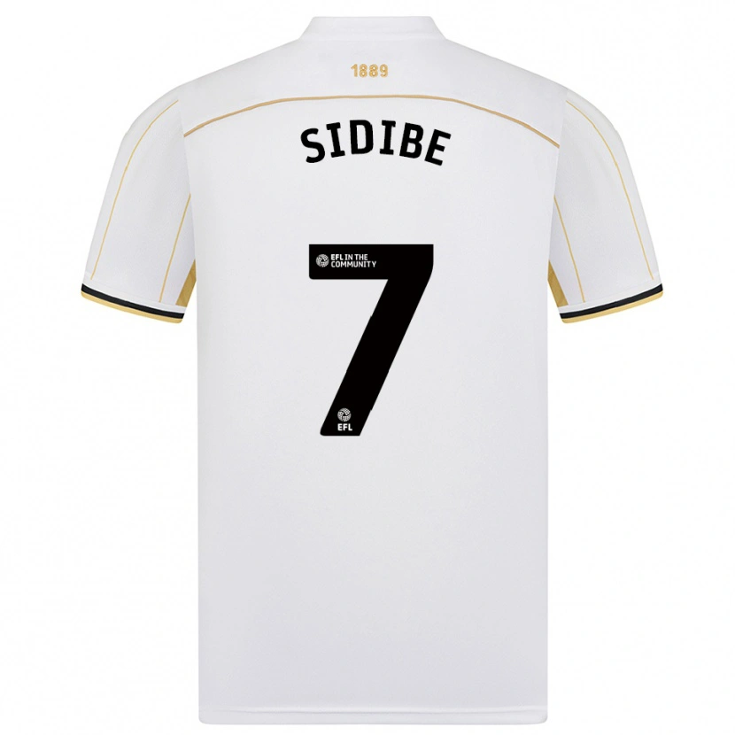 Danxen Kid Lamine Sidibe #7 White Gold Away Jersey 2025/26 T-Shirt