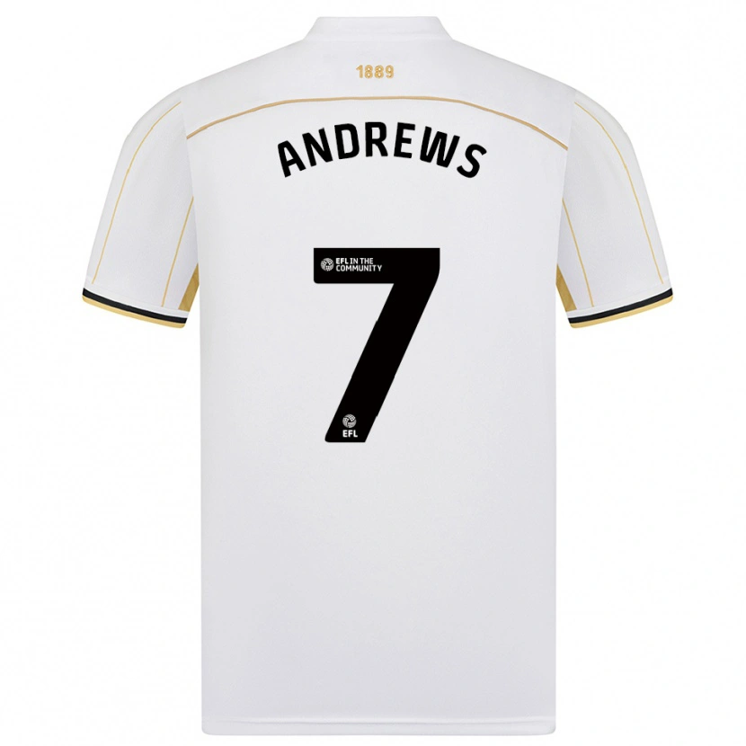 Danxen Kid Amy Andrews #7 White Gold Away Jersey 2025/26 T-Shirt