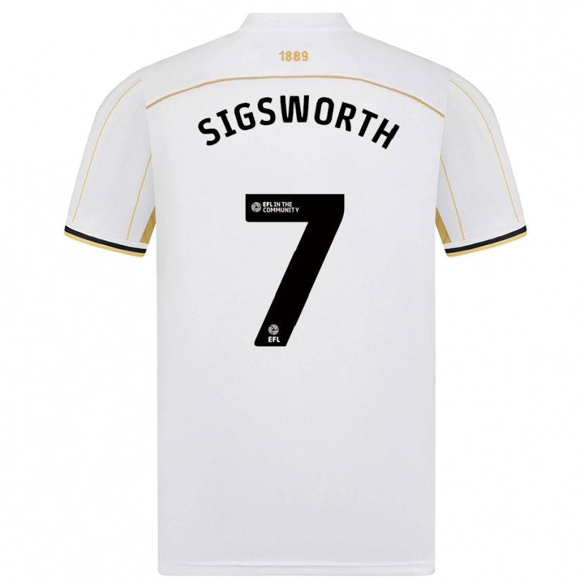 Danxen Kid Jess Sigsworth #7 White Gold Away Jersey 2025/26 T-Shirt