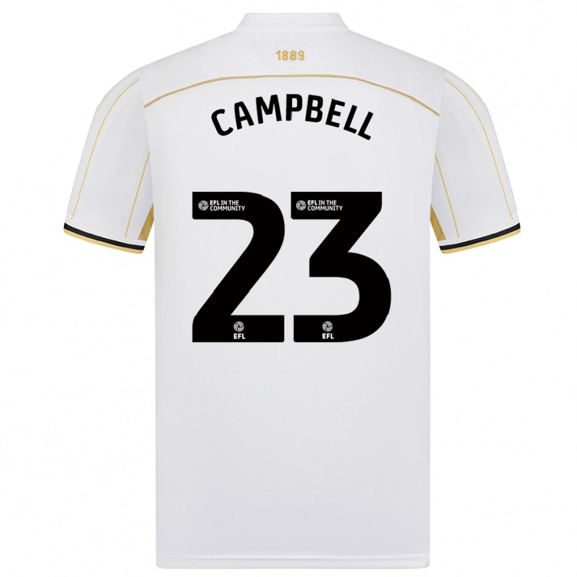 Danxen Kid Tyrese Campbell #23 White Gold Away Jersey 2025/26 T-Shirt
