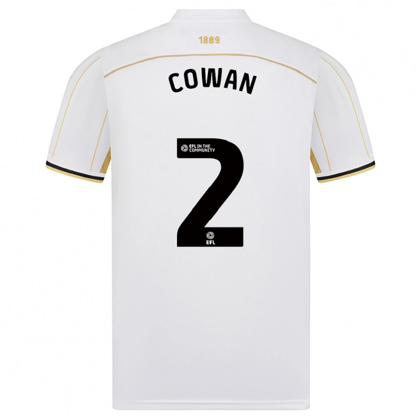 Danxen Kid Leanne Cowan #2 White Gold Away Jersey 2025/26 T-Shirt