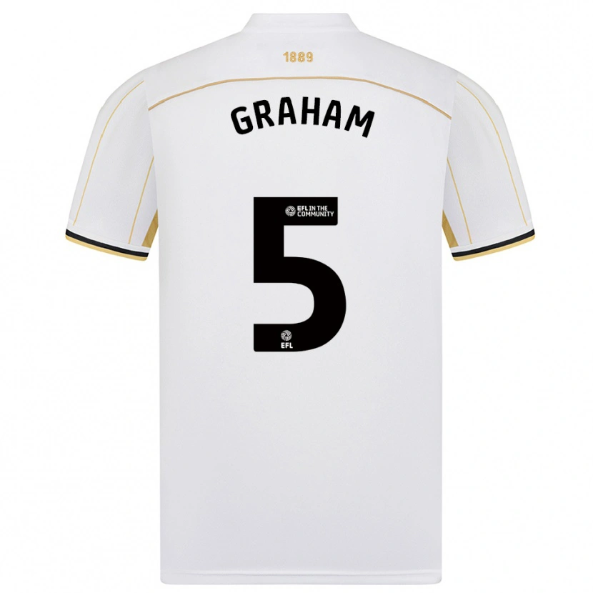 Danxen Kid Molly Graham #5 White Gold Away Jersey 2025/26 T-Shirt