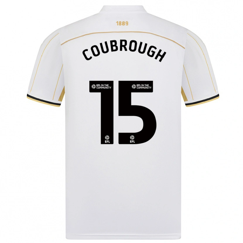 Danxen Kid Arlo Coubrough #15 White Gold Away Jersey 2025/26 T-Shirt